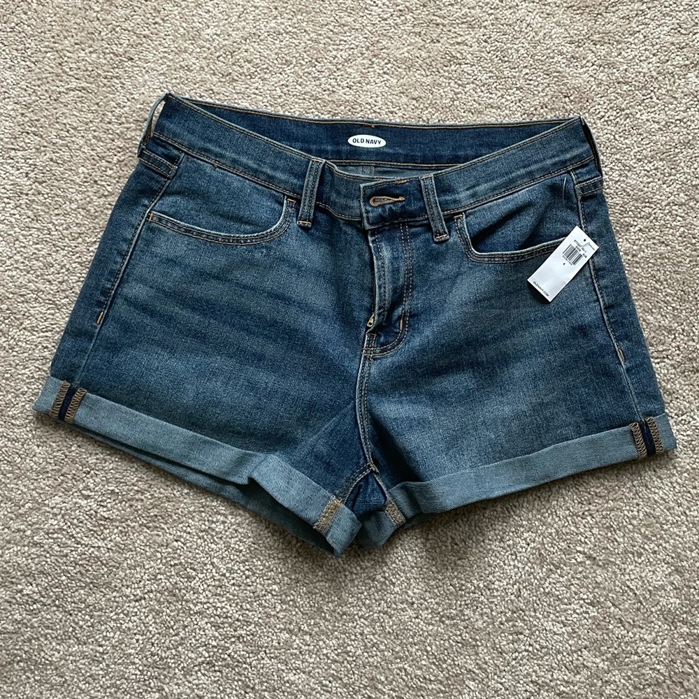 Old Navy medium wash denim shorts new with tags 6
